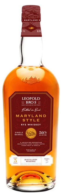 Leopold Bros Distillery Reserve Maryland Style Rye Whiskey