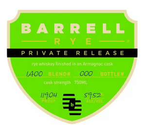 Barrell Rye Private Release Finished in an Armagnac Cask at CaskCartel.com