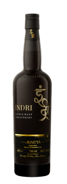 Indri Agneya Matured In Sherry & Bourbon Cask Single Malt Indian Whiskey at CaskCartel.com