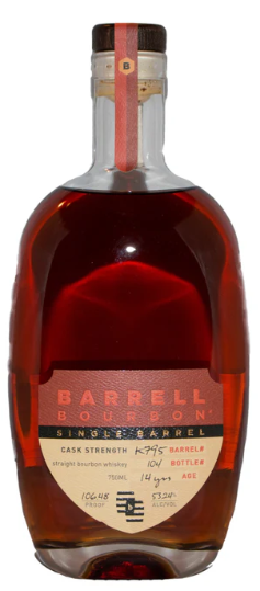 Barrell Bourbon 8 Year Old Cask Strength Barrel #Z5d6 Selected By Platinum Barrels Kentucky Bourbon Whiskey