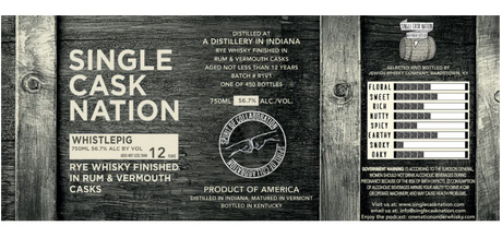 Single Cask Nation 12 Year Old WhistlePig Indiana Rye Whiskey at CaskCartel.com