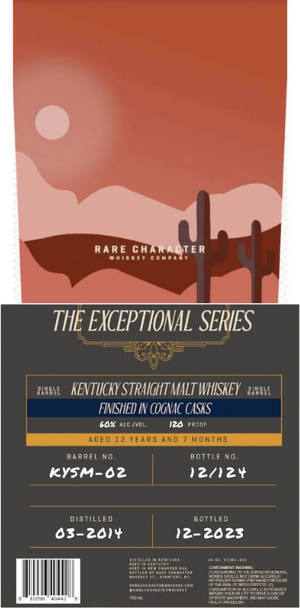 Rare Character The Exceptional Series Finished in Cognac Casks Straight Malt Whiskey at CaskCartel.com