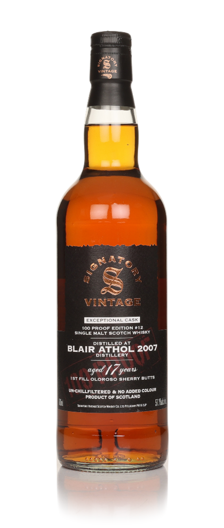 Blair Athol 17 Year Old Exceptional Cask - 100 Proof Edition #12 (Signatory) Single Malt Scotch Whisky | 700ML at CaskCartel.com