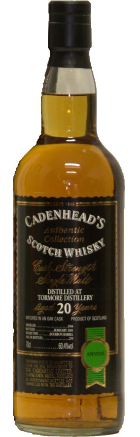 Cadenhead Tormore 20 Year Old 1984 Authentic Collection Single Malt Scotch Whisky | 700ML at CaskCartel.com