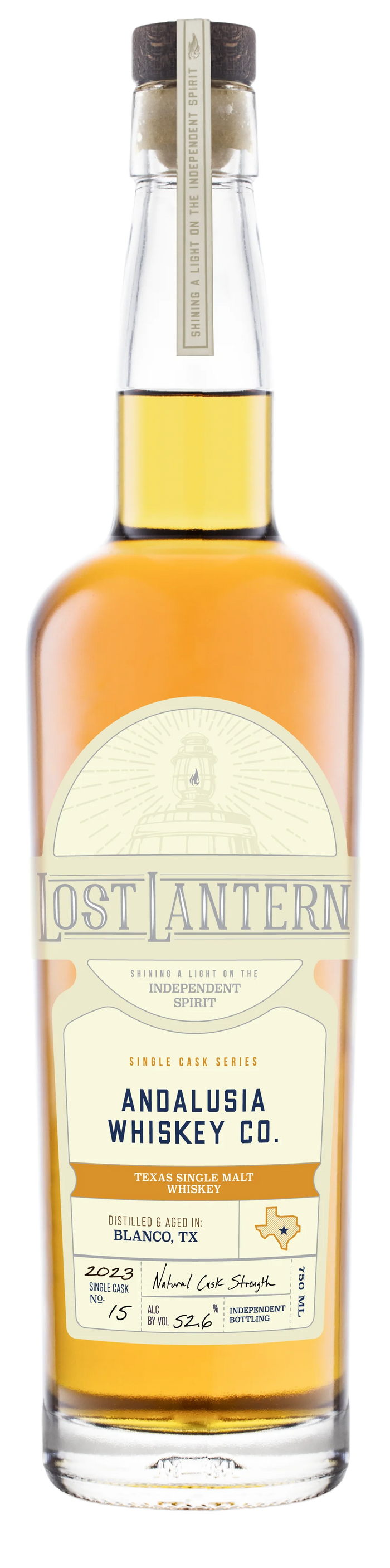 Lost Lantern Andalusia Whiskey Co. Triple Distilled Texas Single Malt