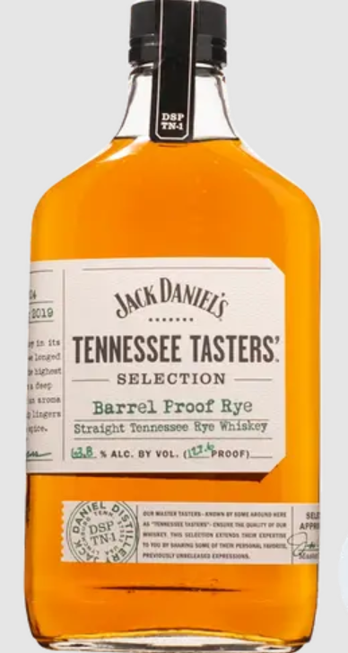 Jack Daniel's Tennessee Tasters Barrel Proof Rye 127.6 Proof | 375ML