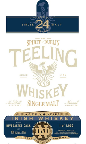 Teeling 24 Year Old Rivesaltes Cask Finish Single Malt Irish Whiskey | 700ML at CaskCartel.com