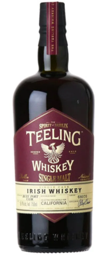 Teeling Single Cask Ruby Port California Exclusive Irish Whiskey