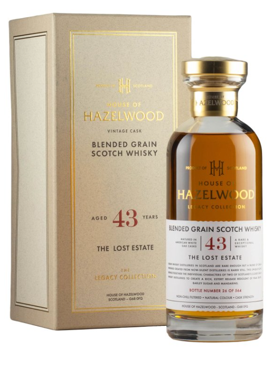 The Lost Estate 43 Year Old House of Hazelwood Legacy Collection Blended Grain Scotch Whisky | 700ML