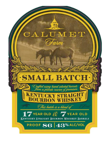 Calumet Farm Small Batch 17 Year Old & 7 Year Old Blended Bourbon Whisky