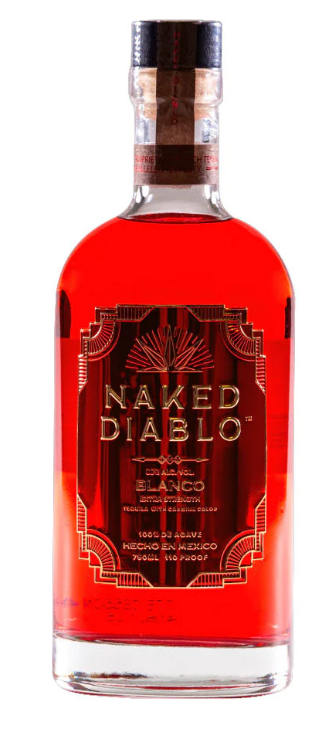Naked Diablo Blanco Extra Strength With Carmine Color Tequila