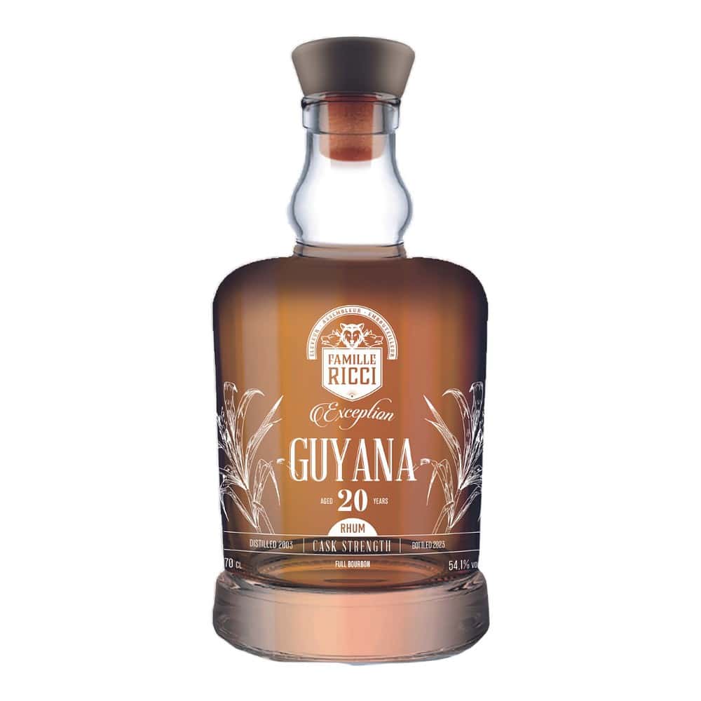 Famille Ricci Exception Guyana Diamond 20 Year Old Uitvlugt Still 2003-2023 Rum | 700ML at CaskCartel.com