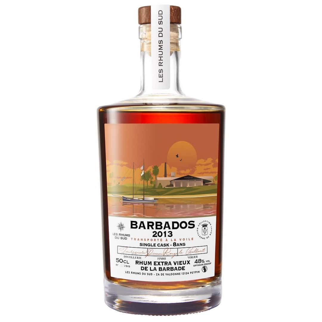 Les Rhums Du Sud Barbados 2013 8 Years Pineau Des Charentes Finish Guillaume De Roany Collection | 500ML at CaskCartel.com