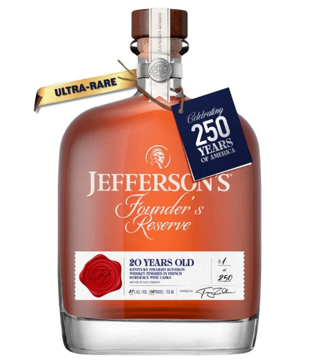 Jefferson's Founder's Reserve 20 Year Old Kentucky Straight Bourbon Whiskey at CaskCartel.com
