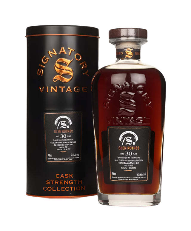 Glenrothes 30 Year Old 1995 Cask #933 - Cask Strength Collection (Signatory) Single Malt Scotch Whisky | 700ML at CaskCartel.com