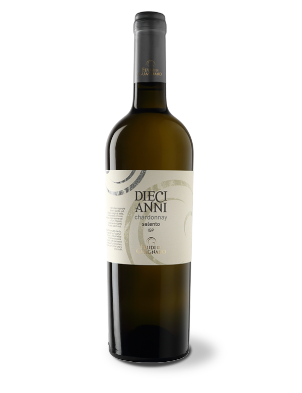 2018 | Feudi di Guagnano | Diecianni Chardonnay Salento at CaskCartel.com