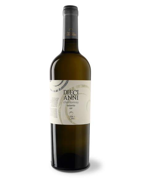 2018 | Feudi di Guagnano | Diecianni Chardonnay Salento at CaskCartel.com