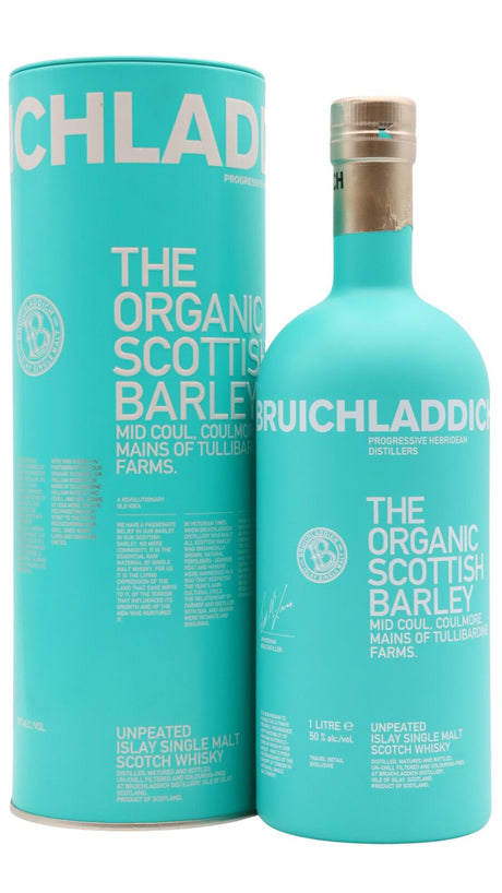 Bruichladdich Organic Scottish Barley Islay Single Malt Scotch Whisky | 1L at CaskCartel.com