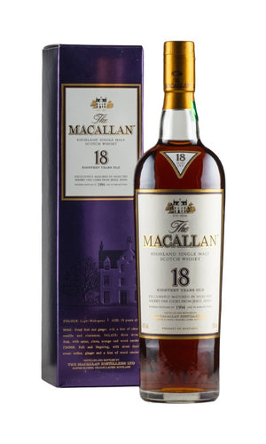 Macallan 18 Year Old Sherry Oak 1994 Single Highland Malt Scotch Whisky | 700ML at CaskCartel.com
