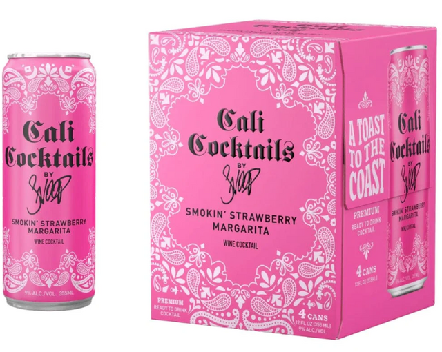 Cali Cocktails By Snoop Smokin’ Strawberry Margarita | (4)*355ML at CaskCartel.com