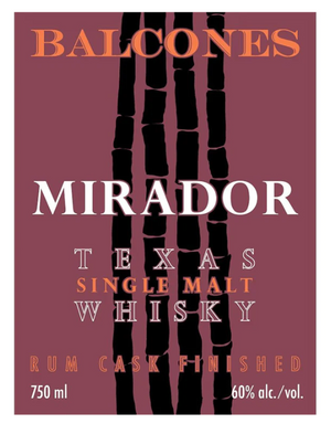 Balcones 4 Year Old Mirador Texas Rum Cask Finished Single Malt Whisky at CaskCartel.com