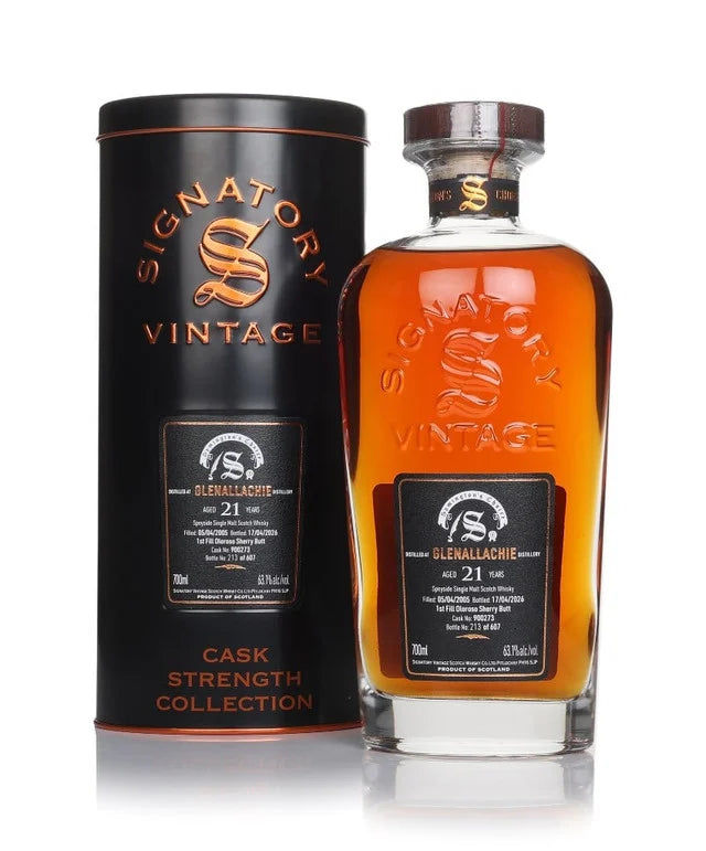 GlenAllachie 21 Year Old 2005 Cask #900273 - Cask Strength Collection (Signatory) Single Malt Scotch Whisky | 700ML at CaskCartel.com