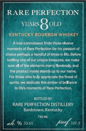 Rare Perfection 8 Year Old Kentucky Straight Bourbon Whiskey at CaskCartel.com