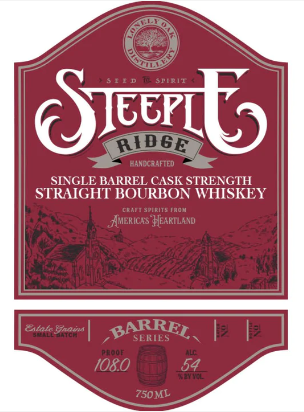 Lonely Oak Steeple Ridge Cask Strength Single Barrel Straight Rye Whisky at CaskCartel.com