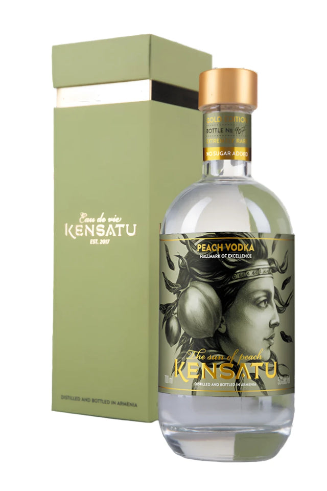 Kensatu Peach Vodka | 700ML at CaskCartel.com