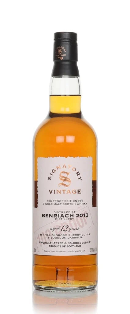 Benriach 12 Year Old 2013 - 100 Proof Edition #69 (Signatory) Single Malt Scotch Whisky | 700ML at CaskCartel.com