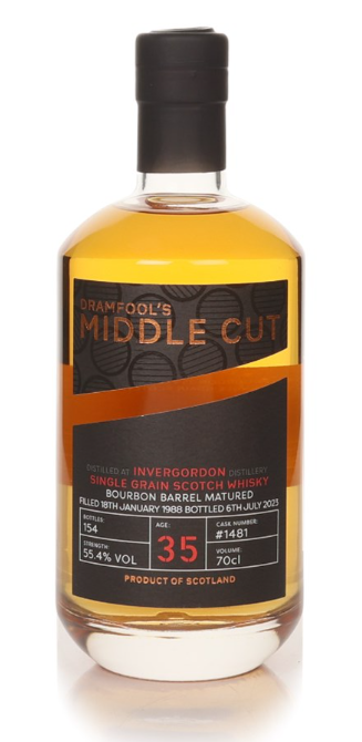 Invegordon 35 Year Old 1988 Cask #1481 Middle Cut Dramfool Single Grain Scotch Whisky | 700ML at CaskCartel.com