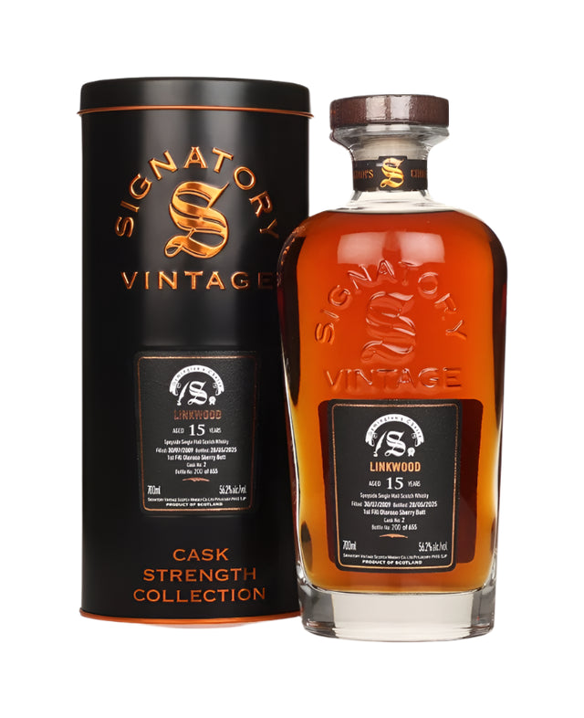 Linkwood 15 Year Old 2009 Cask #2 - Cask Strength Collection (Signatory) Single Malt Scotch Whisky | 700ML at CaskCartel.com