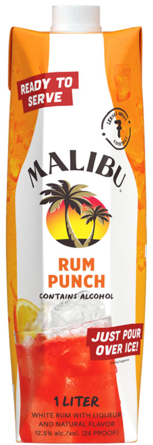 Malibu premix Rum Punch | 1L at CaskCartel.com