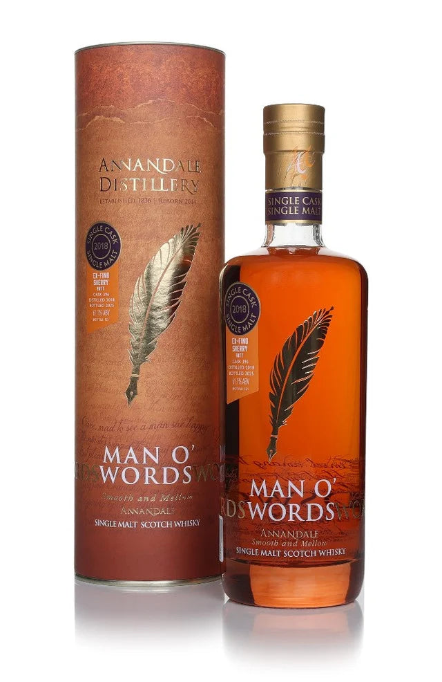 Annandale Man O’Words Vintage 2018 - Fino Sherry Butt Cask #396 Single Malt Scotch Whisky | 700ML at CaskCartel.com