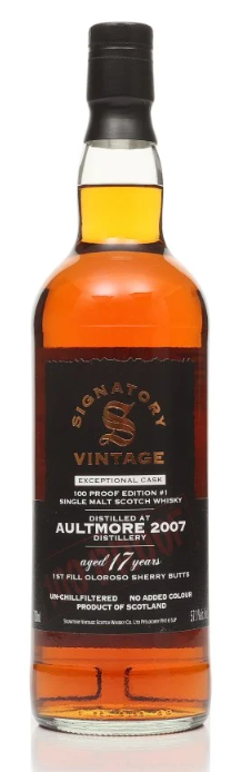 Aultmore 17 Year Old 2007 Exceptional Cask 100 Proof Edition #1 Signatory Single Malt Scotch Whisky | 700ML at CaskCartel.com