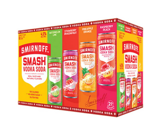 Smirnoff Smash Soda Variety Pack Vodka | (8)*355ML at CaskCartel.com
