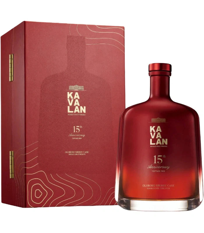 Kavalan 15th Anniversary Oloroso Sherry Cask Single Malt Whisky at CaskCartel.com