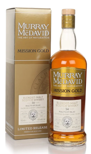 Malts of Islay 34 Year Old 1989 Mission Gold Murray McDavid Blended Scotch Whisky | 700ML at CaskCartel.com
