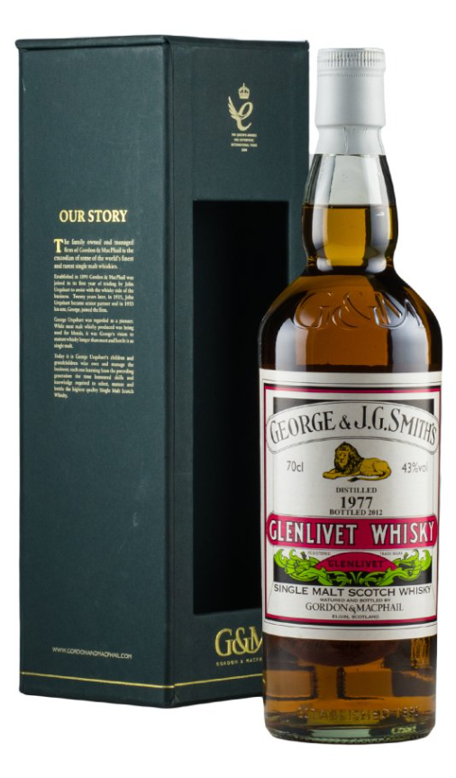 Glenlivet Gordon & MacPhail 1977 - Bottled 2012 Single Malt Scotch Whisky | 700ML