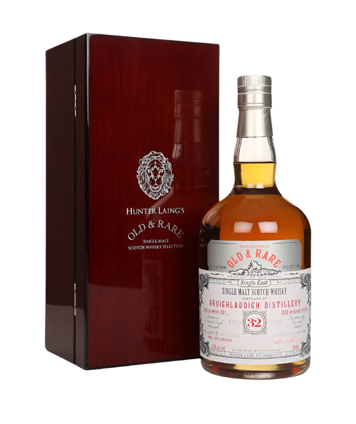 Bruichladdich 32 Year Old 1991 - Old & Rare Platinum (Hunter Laing) Single Malt Scotch Whisky | 700ML at CaskCartel.com