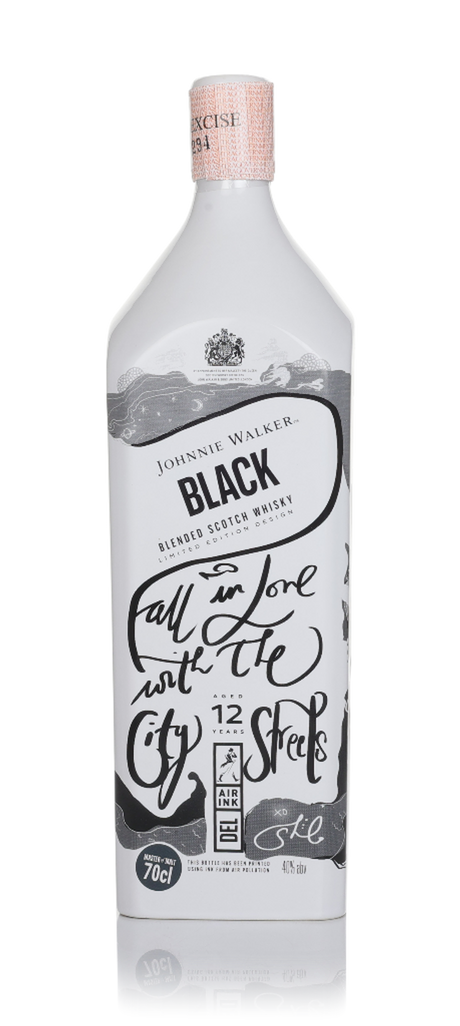 Johnnie Walker Black Label 12 Year Old - Air Ink New Delhi Edition Blended Scotch Whisky | 700ML at CaskCartel.com