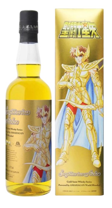 Amahagan Sagittarius Aiolos Saint Seiya Gold Series Blend Whisky | 700ML at CaskCartel.com