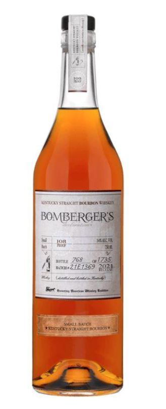 Bomberger’s Declaration 2021 Release Kentucky Straight Bourbon Whisky