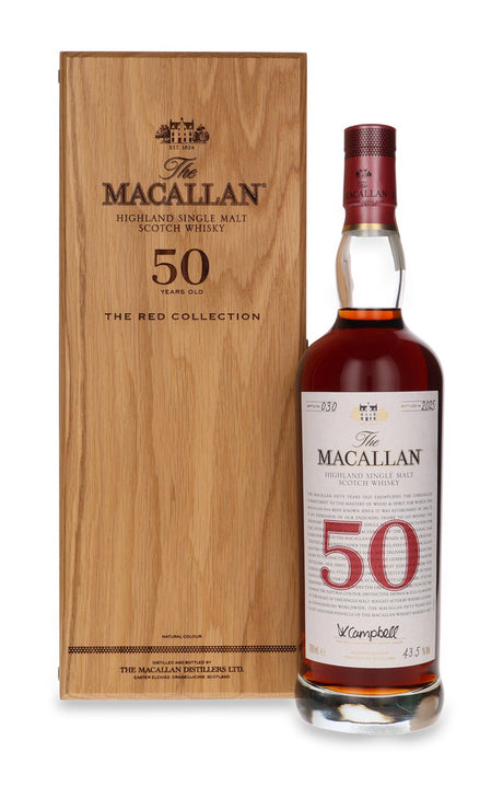 Macallan 50 Year Old The Red Collection (Bottled 2025) Bottle #030 Single Malt Scotch Whisky | 700ML at CaskCartel.com