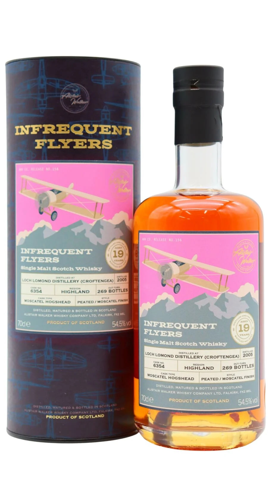 Loch Lomond 19 Year Old 2005 Vintage Croftengea - Infrequent Flyers - Single Cask #6354 Single Malt Scotch Whisky | 700ML at CaskCartel.com