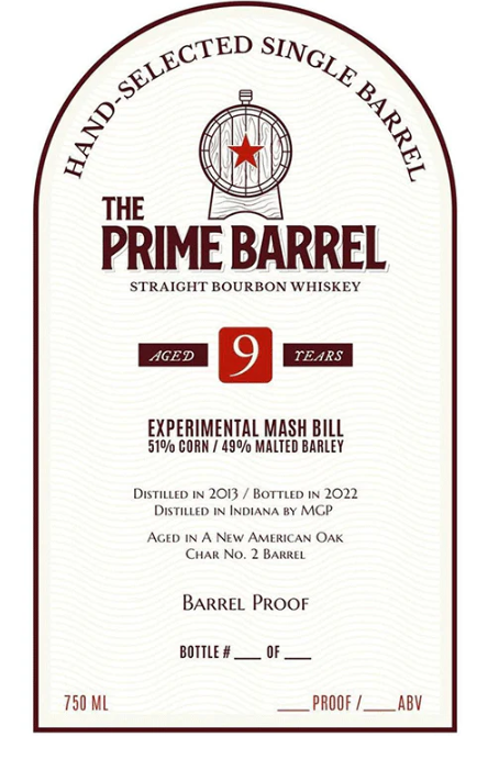 The Prime Barrel 9 Year Old Straight Bourbon Whiskey at CaskCartel.com