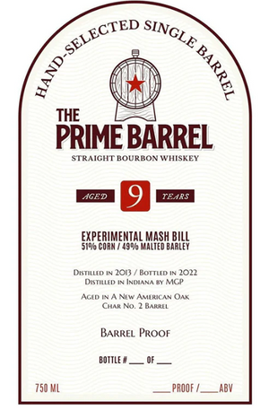 The Prime Barrel 9 Year Old Straight Bourbon Whiskey at CaskCartel.com