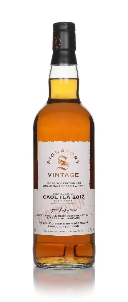 Caol Ila 13 Year Old 2012 - 100 Proof Edition #70 (Signatory) Single Malt Scotch Whisky | 700ML at CaskCartel.com