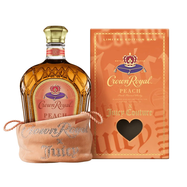 Crown Royal Peach X Juicy Couture Flavored Blended Canadian Whisky at CaskCartel.com