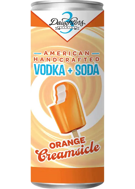 3 Daughters Orange Creamsicle Vodka Soda Cocktail | 4x355ML at CaskCartel.com